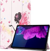 Lenovo Tab P11 Hoes Luxe Book Case Hoesje - Lenovo Tab P11 Hoes Cover (11 inch) - Elfje
