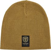 Tenson Roony Rib Beanie - Muts - Unisex - Licht Bruin - Maat One Size