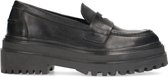 Sacha - Dames - Zwarte leren loafers - Maat 36