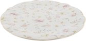 Servies Dinerbord Ø 26*2 cm Creme Porselein Rond Bloemen Eetbord