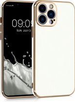 kwmobile Hoes voor Apple iPhone 13 Pro Max - Backcover voor smartphone - Telefoonhoesje in wit