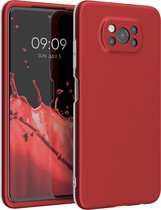 kwmobile hoesje compatibel met Xiaomi Poco X3 NFC / Poco X3 Pro - 3-delige cover met extra bescherming - Smartphonehoesje in rood / grijs