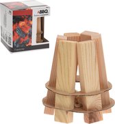 10 Stuks BBQ Classics Houten Aanmaakblokjes voor Barbecues