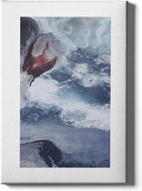 Walljar - Ocean Waves - Muurdecoratie - Canvas schilderij