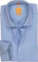 Redmond Modern Fit overhemd - lichtblauw (contrast) - Strijkvriendelijk - Boordmaat: 39/40