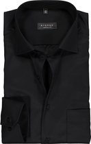 ETERNA comfort fit overhemd - twill heren overhemd - zwart - Strijkvrij - Boordmaat: 40