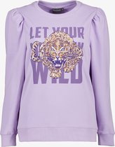 TwoDay dames sweater met tijgerkop - Paars - Maat M