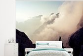 Behang - Fotobehang Zonsondergang bij de Triglav berg in het Nationaal park Triglav - Breedte 300 cm x hoogte 240 cm
