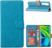 LuxeBass Hoesje geschikt voor Xiaomi Mi Note 10 Lite - Bookcase Turquoise - portemonnee hoesje - telefoonhoes - gsm hoes - telefoonhoesjes