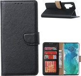 LuxeBass Hoesje geschikt voor Motorola Edge Plus - Bookcase Zwart - portemonnee hoesje - telefoonhoes - gsm hoes - telefoonhoesjes