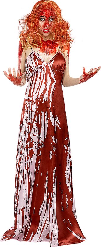 FUNIDELIA Carrie kostuum voor vrouwen Nepbloed - Maat: M - Rood