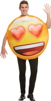 FUNIDELIA Emoji lachend met hartvormige ogen kostuum - Maat: One Size