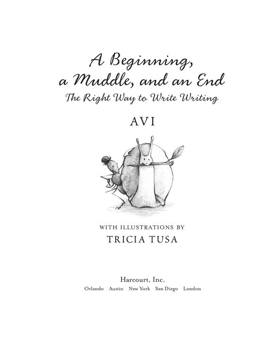 A Beginning, a Muddle, and an End - cover