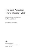 The Best American Series - The Best American Travel Writing 2021