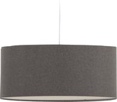 Kave Home - Lampenkap voor hanglamp Nazli klein van linnen met grijze afwerking Ø 50 cm