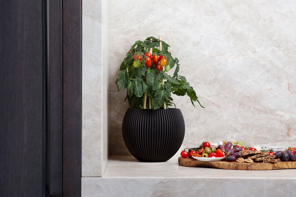 Capi Europe - Sandbag Groove - 27x22 - Zwart - Pot de Fleurs d'Intérieur - BGVBL395