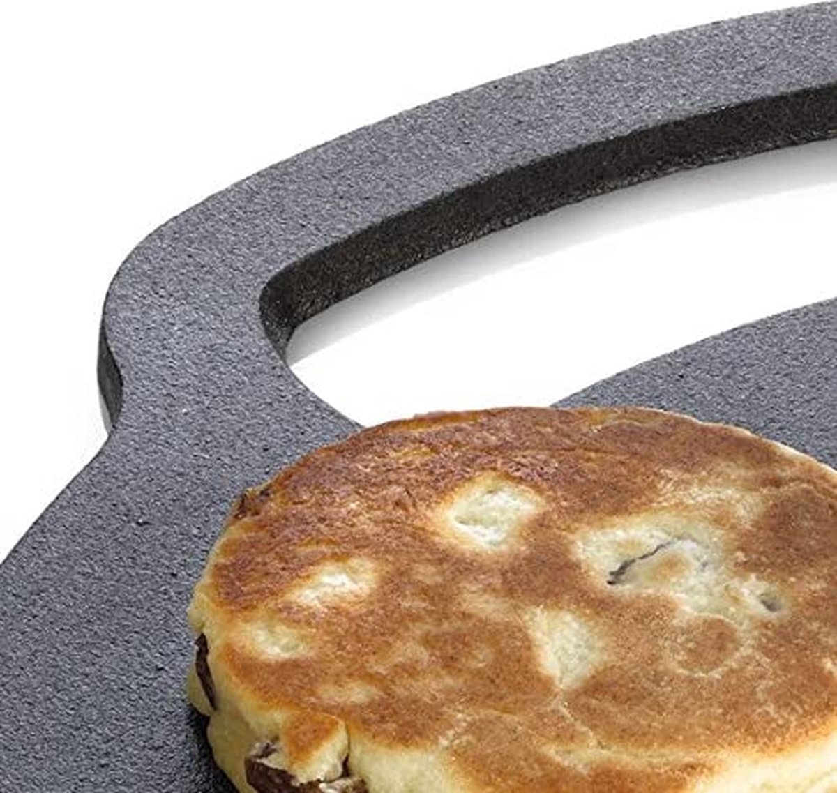 KitchenCraft Baksteen met antiaanbaklaag en recepten in geschenkdoos, rond, gietijzer, 27 cm x 6