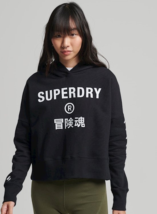 Superdry Dames Trui Korte, ruimvallende Code Core Superdry Dames Trui hoodie