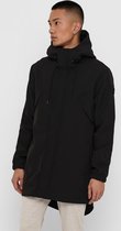 Only & Sons Jas Onshall Softshell Parka Otw 22018342 Black Mannen Maat - XS