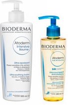 Bioderma Atoderm Intensive Cream Gel 500ml   Bioderma Atoderm Shower Oil 200ml Set 2 Pieces