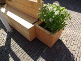 Houten plantenbak - bloembak hout - boombak - afmetingen: 50 x 50 x 50 cm - TW Basic