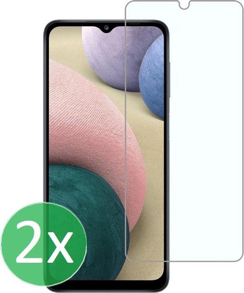 2x Screenprotector Tempered Glass Glazen Gehard Screen Protector 2.5D 9H (0.3mm) - Glasplaatje Geschikt voor: Samsung Galaxy A13 5G / A04s -Glas - bescherm - beschermglas