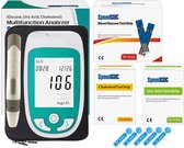 Supremium 3 in1 Glucometerkit | Multifunctionele Monitor | Diabetes Jichttester | Bloedsuikermeter | Cholesterol | Urinezuur | Bloedglucose | Teststrips