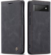 CaseMe - Hoesje geschikt voor Google Pixel 6 Pro - Wallet Book Case - Magneetsluiting - Zwart