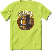 Beer Barrel T-Shirt | Bier Kleding | Feest | Drank | Grappig Verjaardag Cadeau | - Groen - L