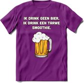 Tarwe Smoothie T-Shirt | Bier Kleding | Feest | Drank | Grappig Verjaardag Cadeau | - Paars - L