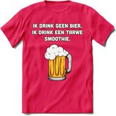 Tarwe Smoothie T-Shirt | Bier Kleding | Feest | Drank | Grappig Verjaardag Cadeau | - Roze - XXL