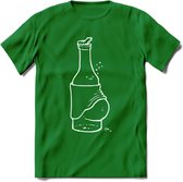 Bierbuik T-Shirt | Bier Kleding | Feest | Drank | Grappig Verjaardag Cadeau | - Donker Groen - M