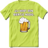 Jij Hebt Een Biertje Nodig T-Shirt | Bier Kleding | Feest | Drank | Grappig Verjaardag Cadeau | - Groen - 3XL