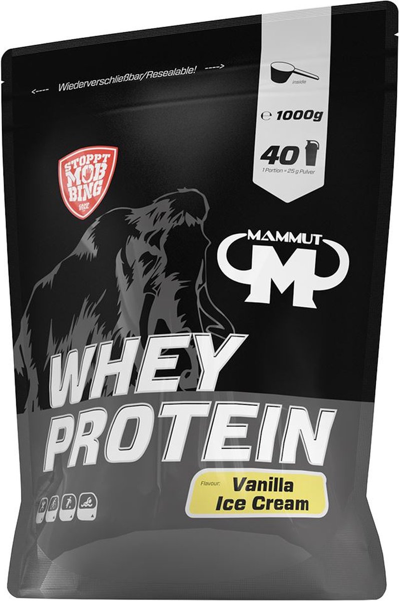 Mammut Whey Protein (1000g) Vanilla - Eiwitten - Wei-eiwit concentraat