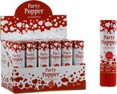 Bruiloft party popper 20 cm - Huwelijk feestartikelen - Confetti hartjes van papier
