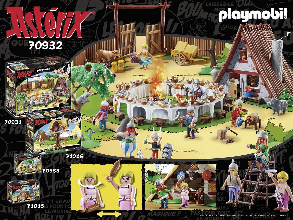 PLAYMOBIL Astérix: La hutte d'Abraracourcix - 70932