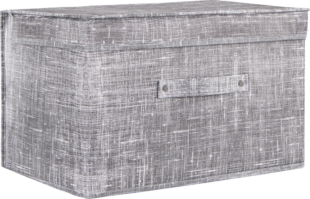 Springos Opbergbox | Opbergdoos | Organizer | 1 stuk | 30 x 50 x 40 cm | Grijs