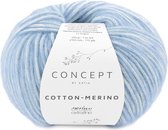 Cotton-Merino Katia Light Blauw - laine mérinos - fil à tricoter - tricot - crochet - tricot écharpe - bonnet à tricoter - débardeur à tricoter - super doux - fil - laine à tricoter - tricot pour débutant