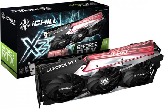 Inno3D GeForce RTX 3060 Ti iCHILL X3 RED LHR 8GB GDDR6 Graphics Card