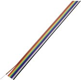 TRU COMPONENTS TC-7638576 Câble de données 10 x 1,27 mm Multicolore 30 m