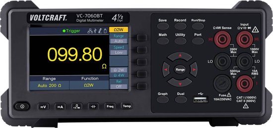 VOLTCRAFT VC-11015335 Bench multimeter Digitaal Datalogger CAT I