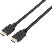 SpeaKa Professional HDMI Aansluitkabel HDMI-A stekker, HDMI-A stekker 10.00 m Zwart SP-7870112 Audio Return Channel (ARC), Vergulde steekcontacten HDMI-kabel