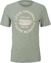 Tom Tailor T-shirt T Shirt Met Allover Streeppatroon 1030036xx10 29165 Mannen Maat - L