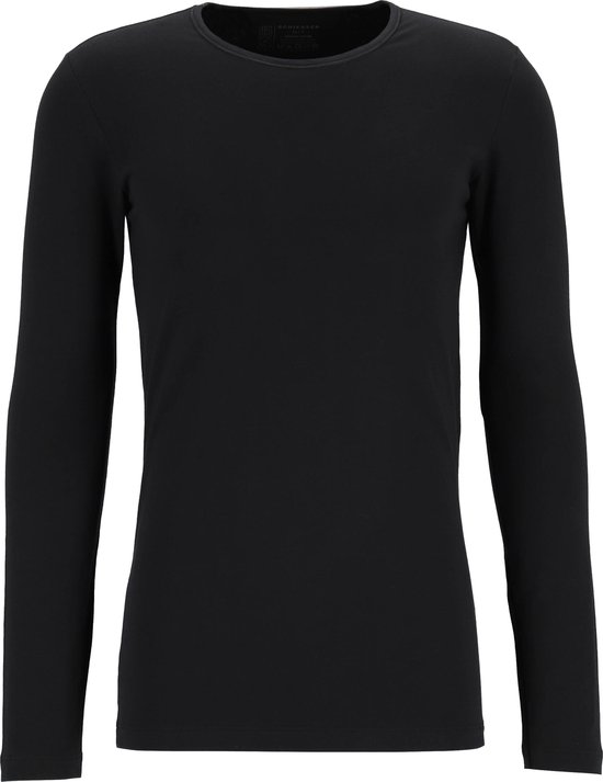 SCHIESSER 95/5 Originals T-shirt (1-pack) - O-hals lange mouw - zwart - Maat: