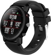 Siliconen Smartwatch bandje - Geschikt voor  Xiaomi Amazfit Pace silicone band - zwart - Horlogeband / Polsband / Armband