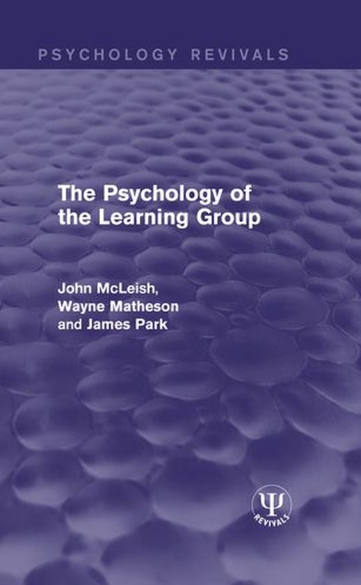 Psychology Revivals - The Psychology of the Learning Group - cover