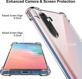 Ninzer Samsung Galaxy Note 10 Plus hoesje - Transparant TPU Anti Slip Back Cover