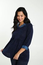 Paprika Dames Tuniekshirt in effen, warm tricot - T-shirt - Maat 52