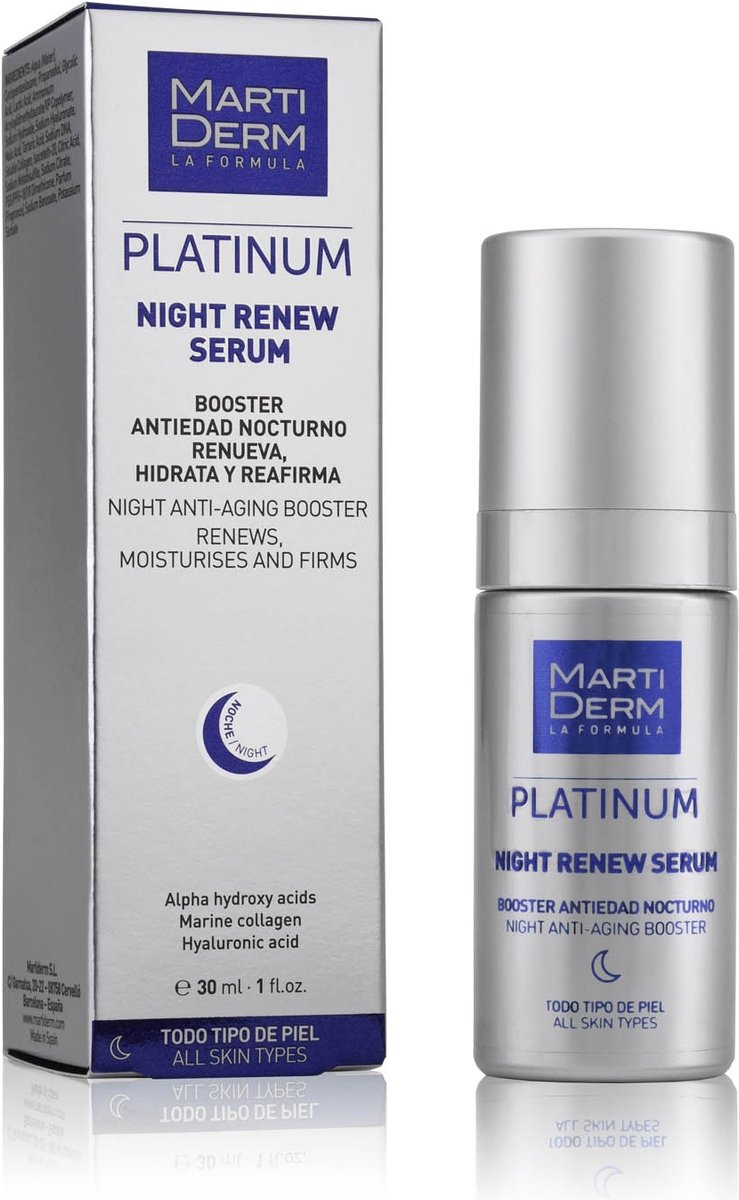 Goedkoopste Anti-Aging Serum Nacht Platinum Martiderm (30 ml