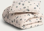 Garbo & Friends Bedset Muslin Eénpersoons 140x200cm | Blueberry